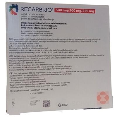 Recarbrio 500 mg/500 mg/250 mg