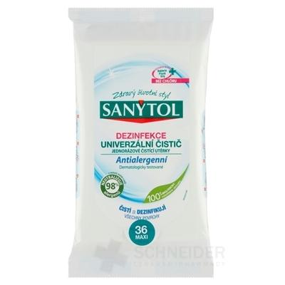 SANYTOL DEZINFEKCIA UNIVERZÁLNY ČISTIČ Utierky