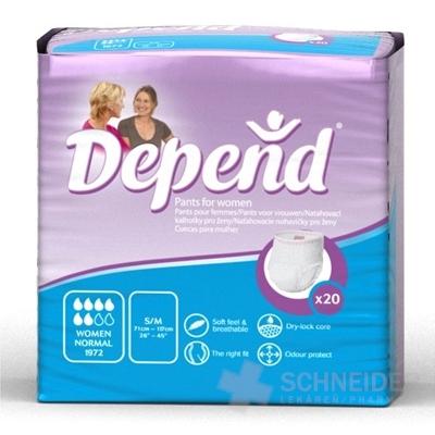 DEPEND PANTS NORMAL SMALL/MEDIUM
