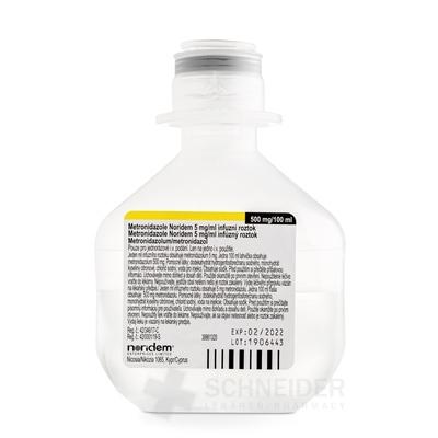 Metronidazole Noridem 5 mg/ml infúzny roztok