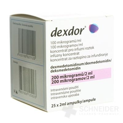 Dexdor 100 mikrogramov/ml infúzny koncentrát
