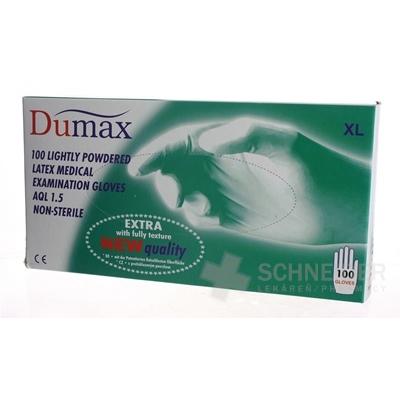 DUMAX RUKAVICE latexové  vyšetrovacie