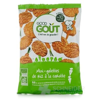 Good Gout BIO Mini ryžové koláčiky s mrkvou