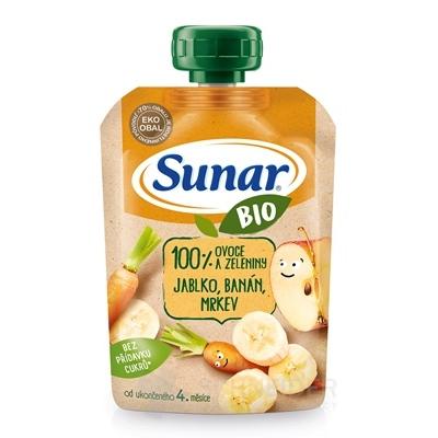 Sunar BIO Kapsička Jablko, banán, mrkva