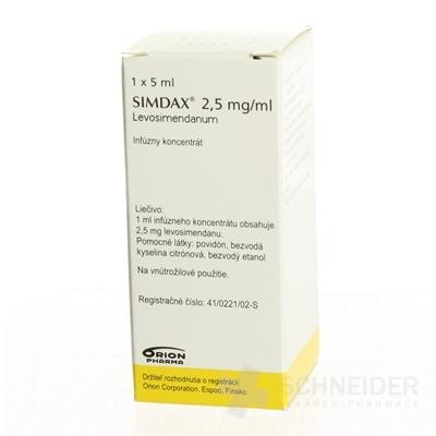 SIMDAX 2,5 mg/ ml