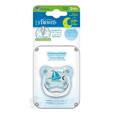 Dr.BROWN´S CUMLÍK PreVent ORTODONT SVIETIACI