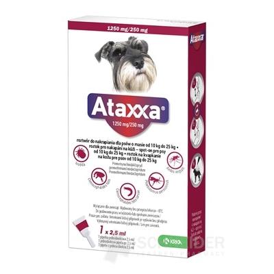 Ataxxa 1250 mg/250 mg (psy od 10 kg do 25 kg)