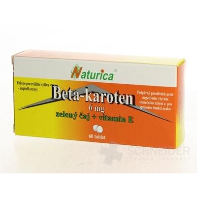 Naturica BETA-KAROTÉN + zelený čaj + vitamín E