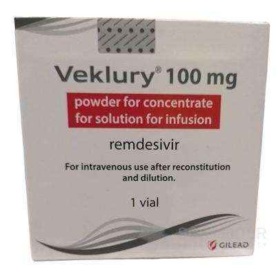 Veklury 100 mg prášok na koncentrát na inf. roztok