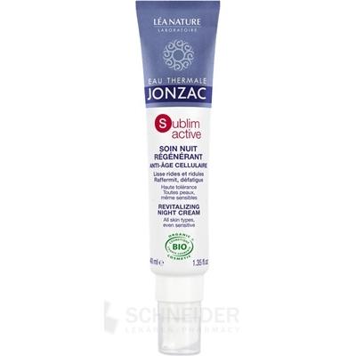 JONZAC Sublimactive NOČNÝ REGENERAČNÝ KRÉM BIO