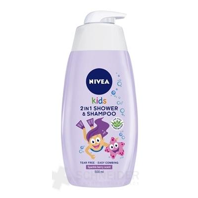 NIVEA Kids 2in1 Detský sprchový gél Girl