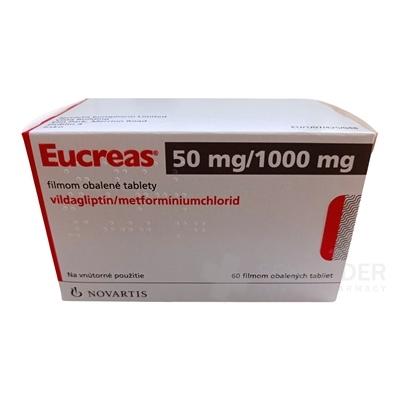 Eucreas 50 mg/1000 mg filmom obalené tablety