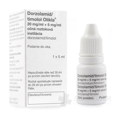 Dorzolamid/timolol Olikla 20 mg/ml+5 mg/ml