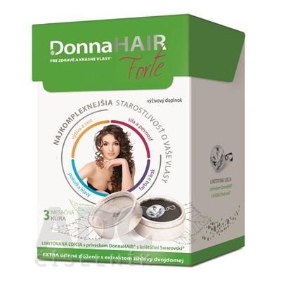 Donna Hair Forte 3 mesačná kúra 90 tob. + prívesok SWAROWSKI