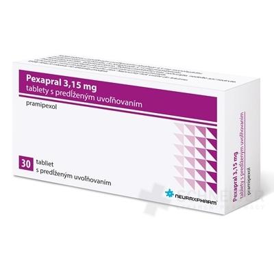 Pexapral 3,15 mg tablety s predĺženým uvoľňovaním