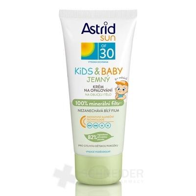 ASTRID SUN Jemný detský krém na opaľovanie OF 30