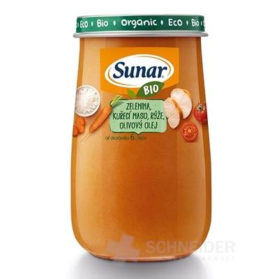 Sunar BIO príkrm ZELENINA, KURACIE MÄSO, RYŽA