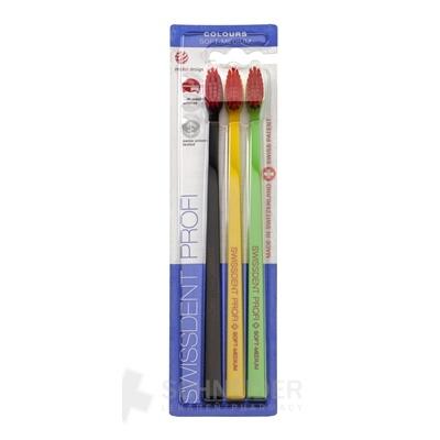 SWISSDENT PROFI Colours Soft-Medium zubná kefka