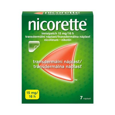 Nicorette® invisipatch 15 mg/16 h, transdermálna náplasť