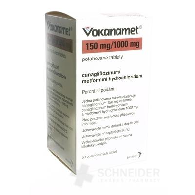 Vokanamet 150 mg/1000 mg filmom obalené tablety