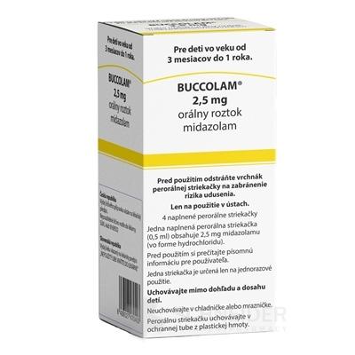 BUCCOLAM 2,5 mg orálny roztok