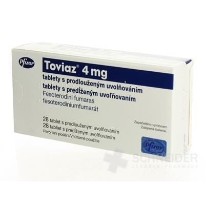 TOVIAZ 4 mg tablety s predĺženým uvoľňovaním