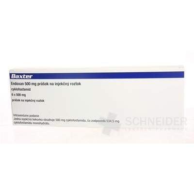 Endoxan 500 mg prášok na injekčný roztok