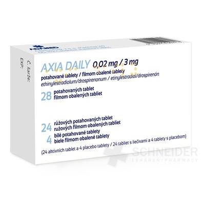AXIA DAILY 0,02 mg/3 mg filmom obalené tablety