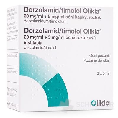 Dorzolamid/timolol Olikla 20 mg/ml+5 mg/ml