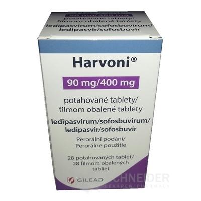 Harvoni 90 mg/400 mg filmom obalené tablety