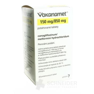 Vokanamet 150 mg/850 mg filmom obalené tablety