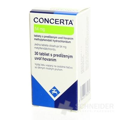 CONCERTA 54 mg tablety s predĺženým uvoľňovaním