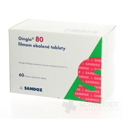 Gingio 80 filmom obalené tablety