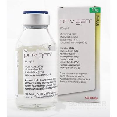 Privigen 100 mg/ml infúzny intravenózny roztok