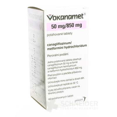 Vokanamet 50 mg/850 mg filmom obalené tablety