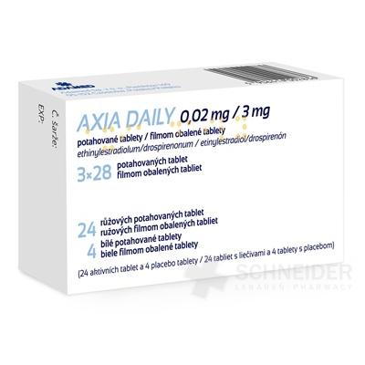 AXIA DAILY 0,02 mg/3 mg filmom obalené tablety