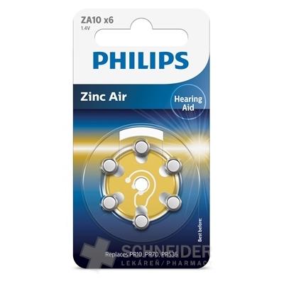 PHILIPS Zinc Air ZA10 batérie