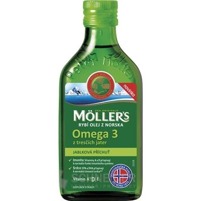 MOLLER´S Omega 3 RYBÍ OLEJ Jablková príchuť