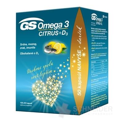 GS Omega 3 CITRUS + D3 darček 2021