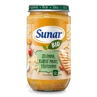 Sunar BIO príkrm ZELENINA, Kuracie MÄSO, CESTOVINY
