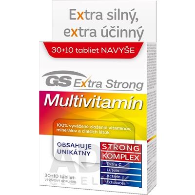 GS Extra Strong Multivitamín, tbl. 30+10 2017