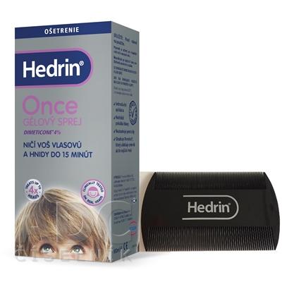HEDRIN Once spray gel + hrebeň "všiváčik"