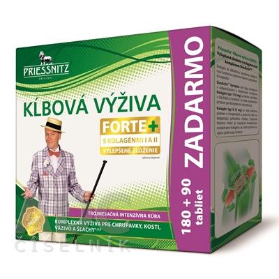 Priessnitz Kĺbová výživa FORTE+ kolagény 180+90 tbl. zadarmo