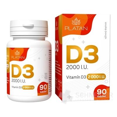 PLATAN Vitamín D3 2000 I.U.