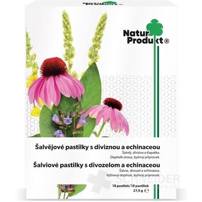 NaturProdukt Šalviové pastilky s divozelom