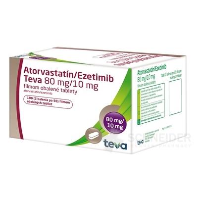 Atorvastatín/Ezetimib Teva 80 mg/10 mg