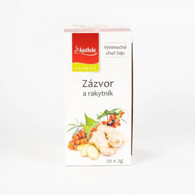 APOTHEKE PREMIER SELECTION ČAJ ZÁZVOR A RAKYTNÍK 20x2 g (40 g)