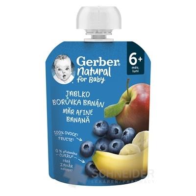 Gerber Natural Kapsička Jablko, čučoriedka a banán