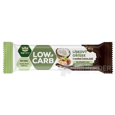 topnatur LOW CARB Tyčinka Lies. oriešok v čokoláde