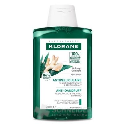 KLORANE ŠAMPÓN proti lupinám s galangalom